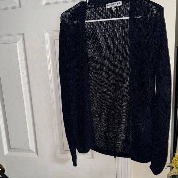 Old Navy Sweaters - Ines De La Fressange x Uniqlo Women's Navy Open-Front Cardigan